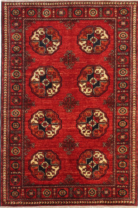 Handmade Afghan Ersari rug - ENR308104