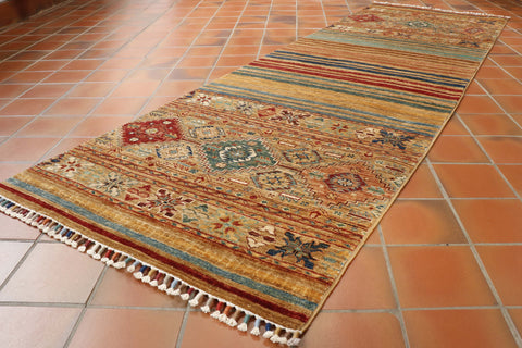 Handmade fine Afghan Samarkand runner - 308169