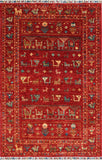 Handmade fine Afghan Samarkand rug - ENR308187