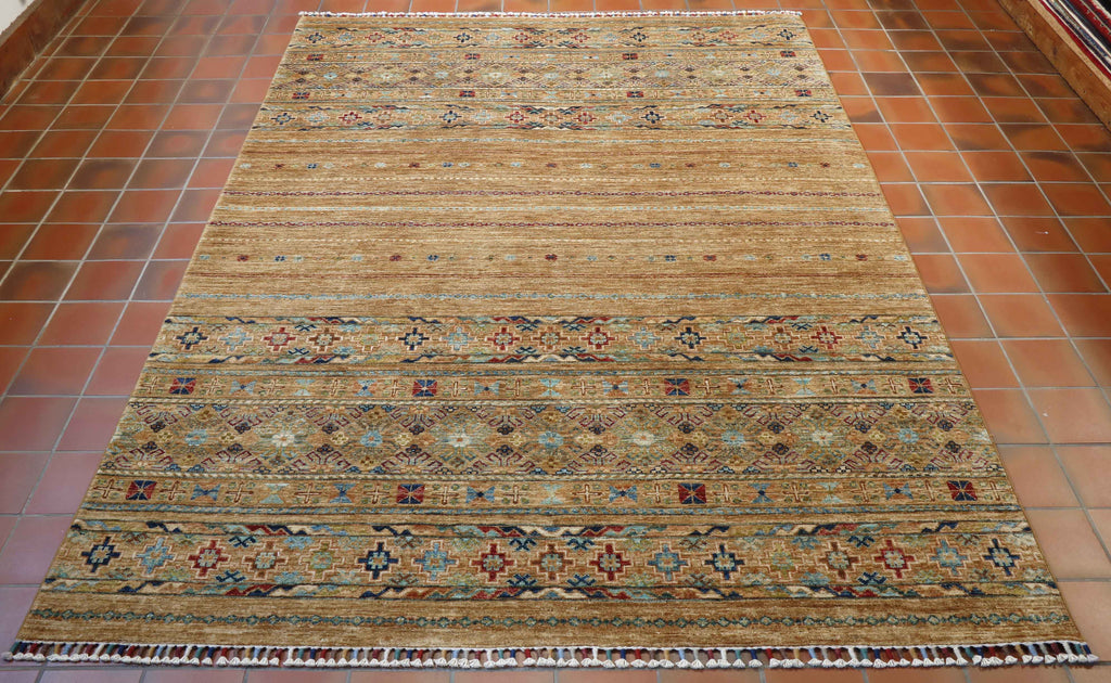 Handmade fine Afghan Samarkand rug - 308215