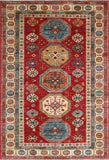 Handmade extra fine Afghan Kazak rug - ENR308260