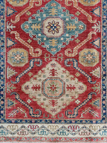Handmade Afghan extra fine Kazak rug - ENR308266
