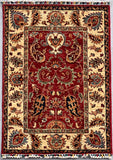 Handmade Afghan Kharjeen rug - ENR308319