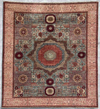 Handmade Afghan Mamluk carpet - ENR308330