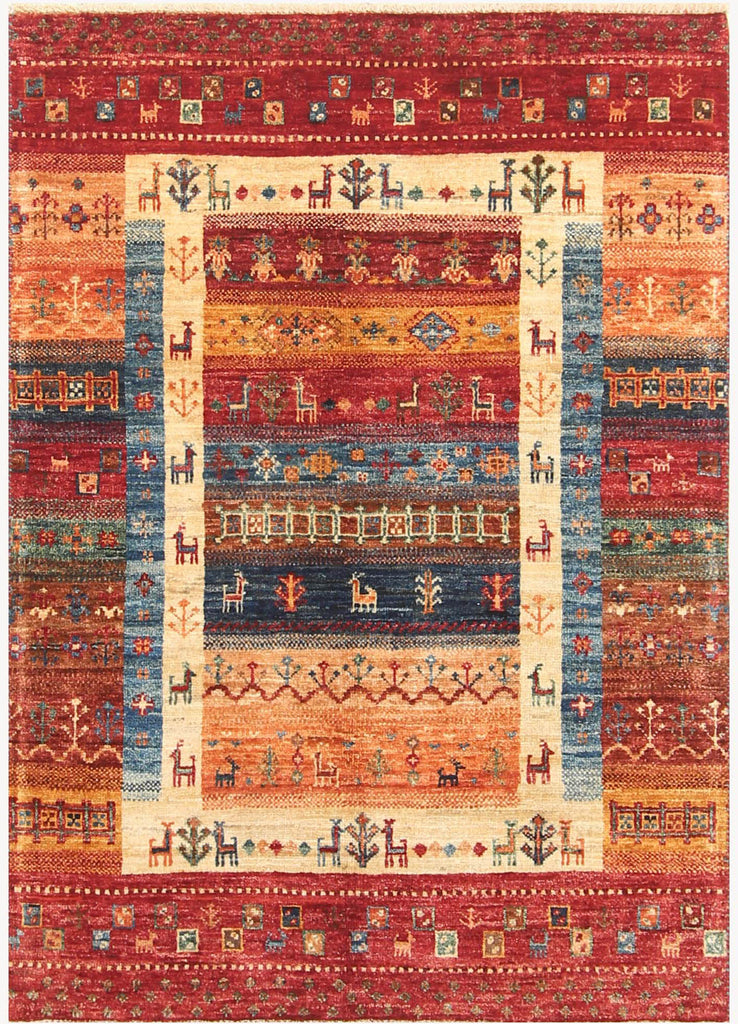 Handmade Afghan Loribaft rug - ENR308397
