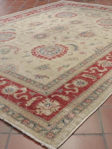 Extra fine handmade Afghan Ziegler rug - 308478