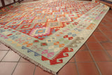 Handmade Afghan Kilim carpet - 308695