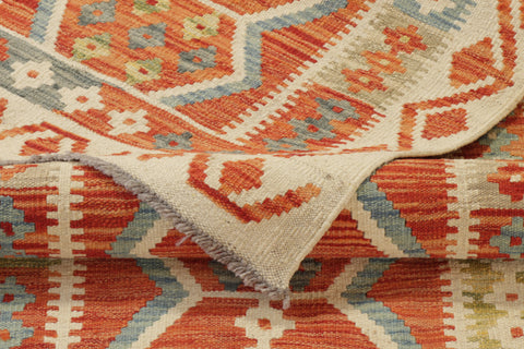 Handmade Afghan Kilim extra long runner - 308919